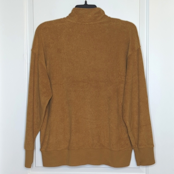 Aerie Offline Summer Lights Quarter Zip Oversized Terry Sweatshirt NWOT M - Picture 9 of 14